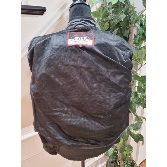 Bilt Men Black Long Sleeve Full Zipper Pockets Logo Motorcycle Jacket Size Small - Picture 9 of 15